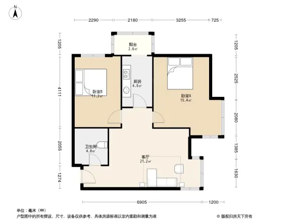 滨海智谛山户型图
