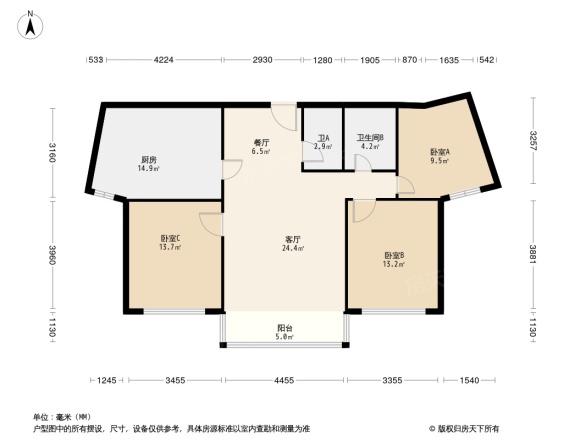 海逸长洲恋海园户型图
