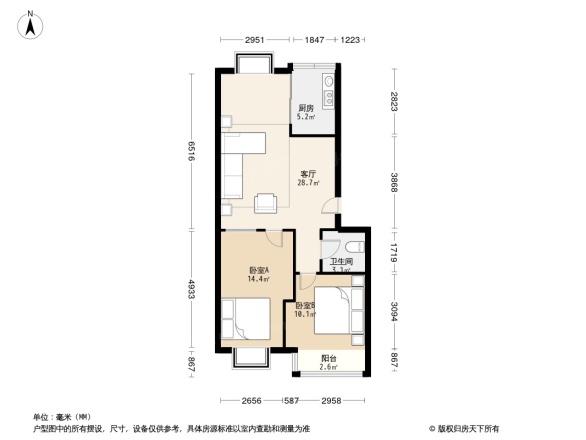 翰林晨苑户型图