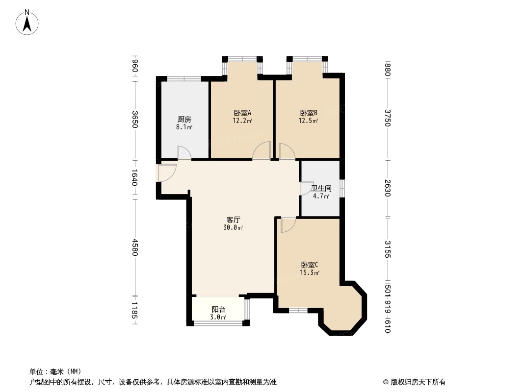 户型图2/3