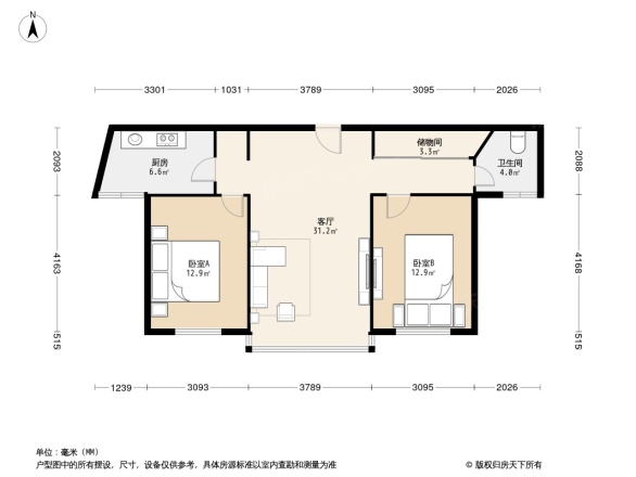 海逸长洲恋海园户型图