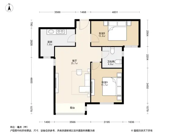 太阳城金旭园户型图