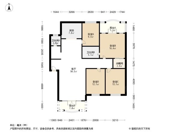双楠谊苑二期B区户型图
