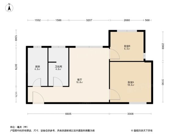 华城庭苑户型图