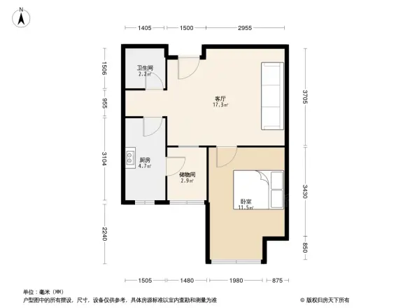 米兰阳光户型图