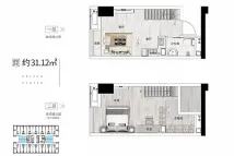 佳兆业·滨江四季31.12平户型