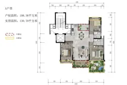 福辉·迎月湾3室1厅1厨2卫建面130.70㎡