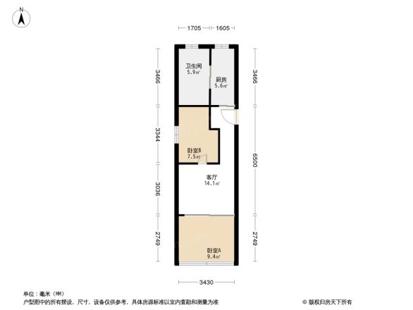 水帘洞小区户型图