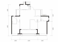 2栋建面125方三房户型