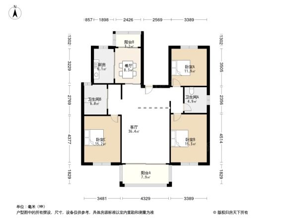 大豪公寓户型图