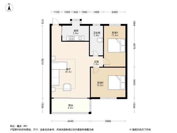 市政公司宿舍户型图