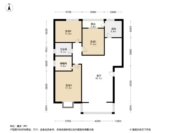天香苑户型图