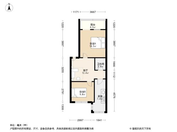 八二宿舍一区户型图