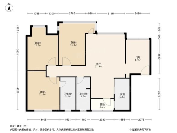 南晶国际南庭户型图