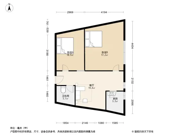 双华精装年户型图