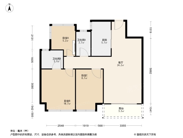 融创玉兰公馆户型图