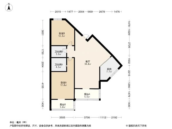 圃园路4号院户型图
