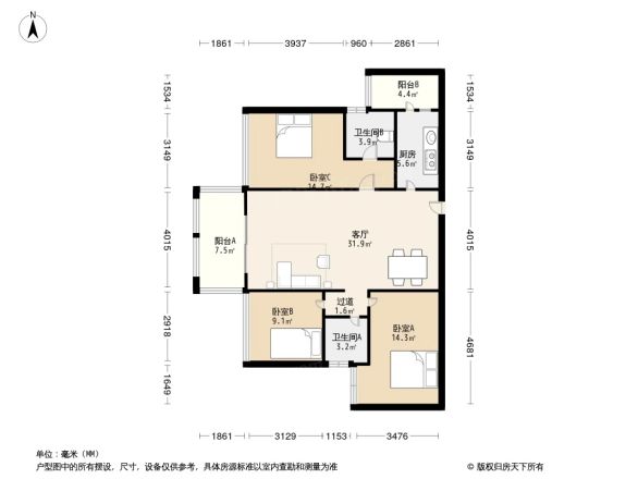 中粮祥云国际生活区一期户型图