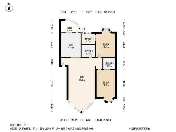 格林花园户型图