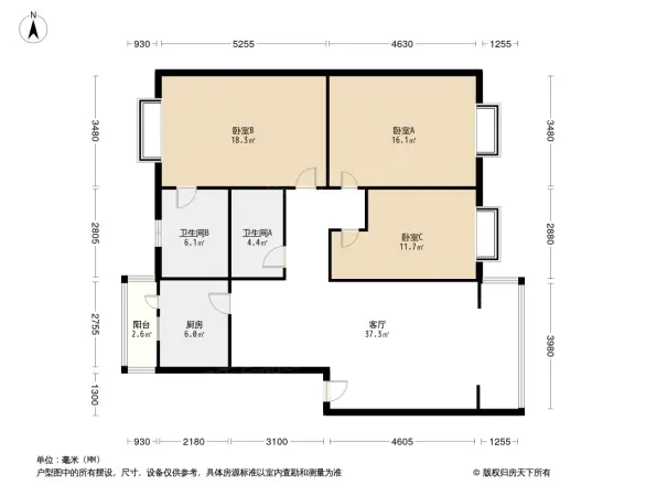 天香苑户型图