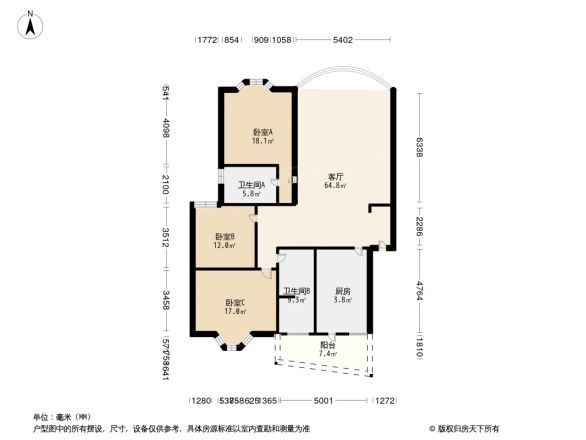 格林花园户型图