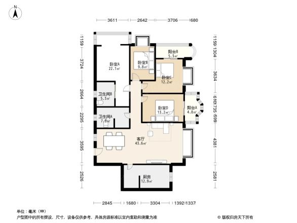 芳沁街89号院户型图