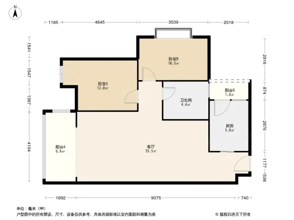 双楠美邻户型图