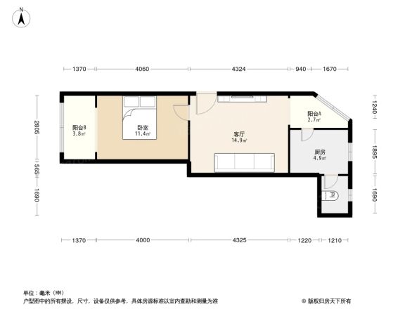 菊乐路98号院户型图