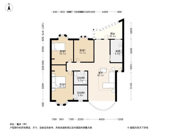 格林花园户型图