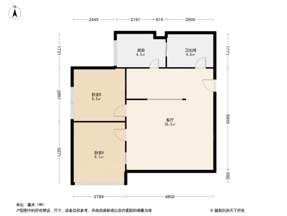 福晟钱隆天下户型图