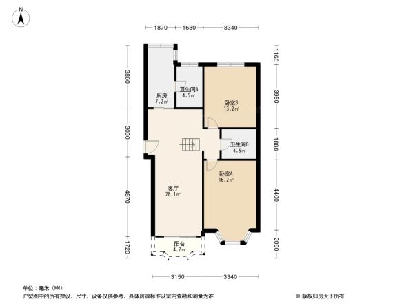 新世纪花苑三期户型图