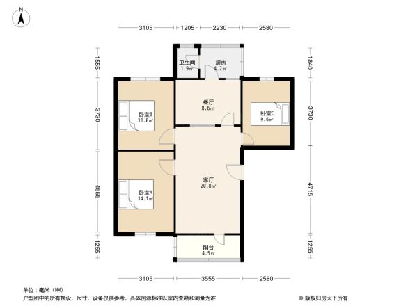 芳沁街89号院户型图