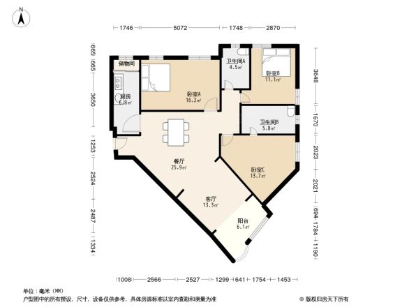 阜兴世纪公馆户型图