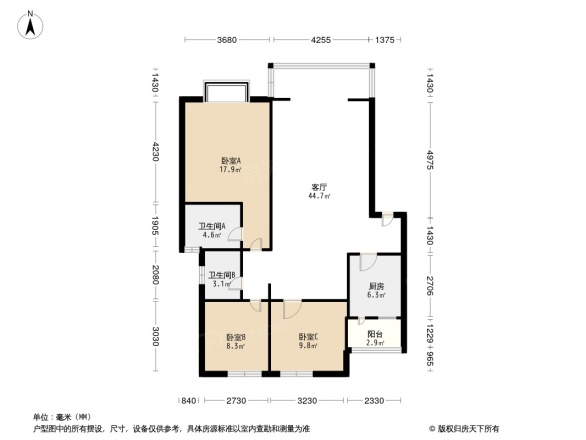 天香苑户型图