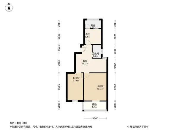 厅后街小区户型图