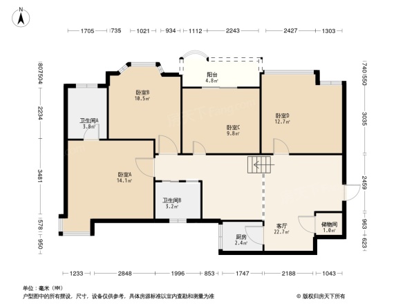 城南新贵户型图
