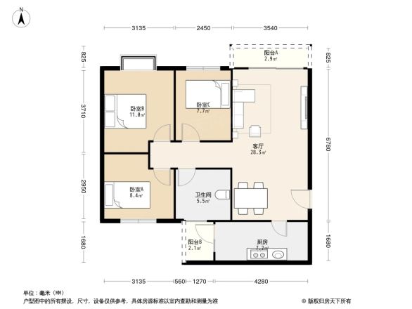 汇丰苑户型图
