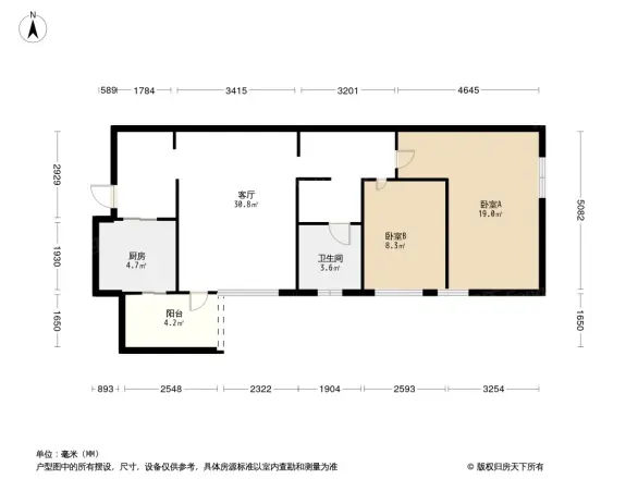 万科金色海蓉一期户型图