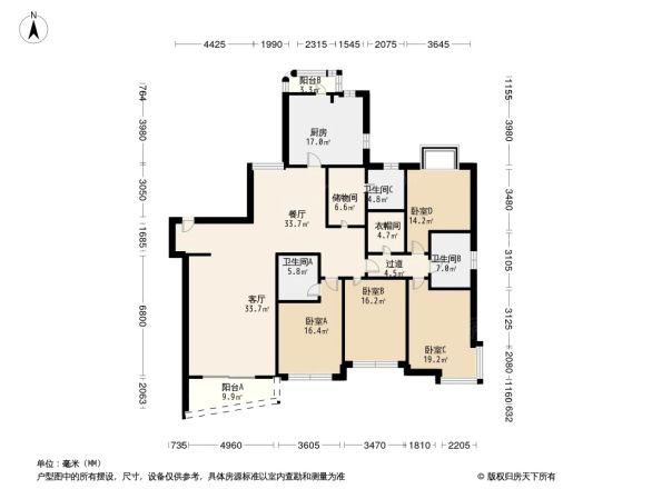 东方莱茵户型图