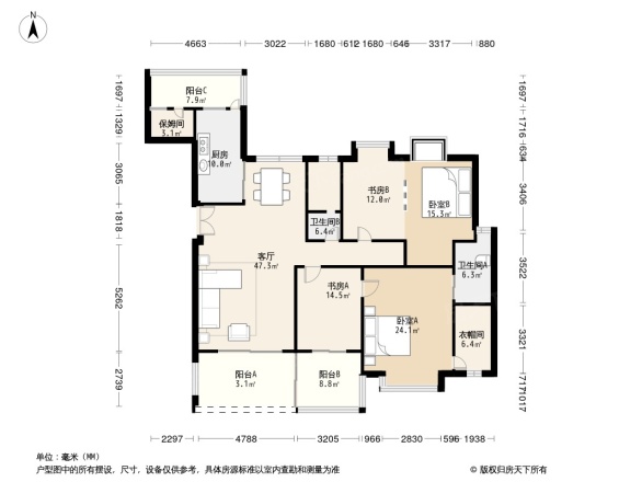 天府欣苑西区户型图