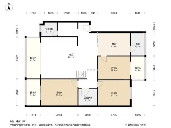 中国广厦街62号户型图
