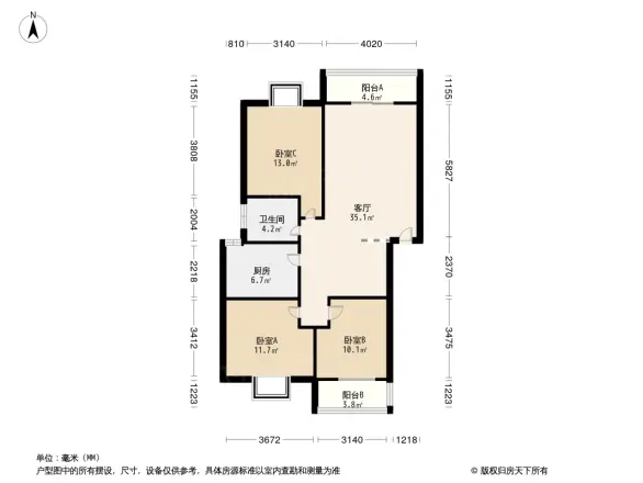 映泉美居户型图