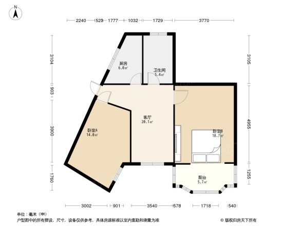 瑞德公寓户型图