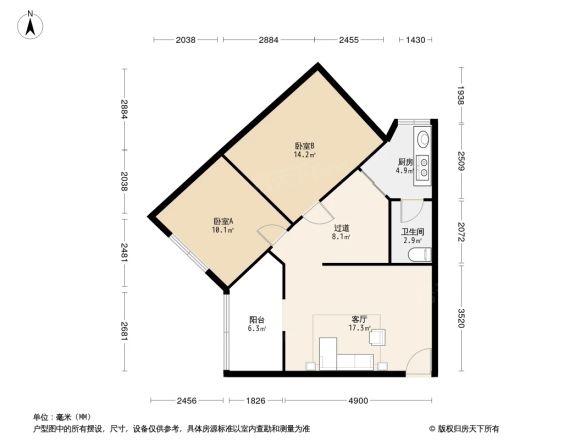 八二宿舍一区户型图
