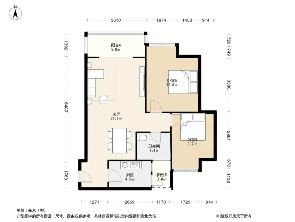 明信青庭户型图