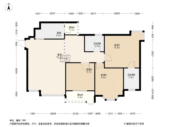 城南新贵户型图