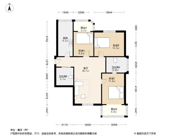 海信花苑户型图
