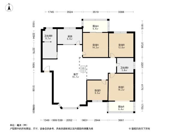 水电花园户型图