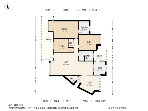 水韵名城户型图图片