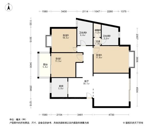 丽水青城银杏苑户型图